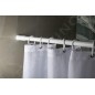 Aqualine Accessoires - Barre d'écartement télescopique 110-200 cm, aluminium, blanc TC200