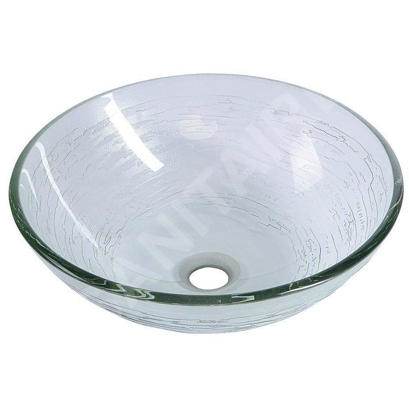 Sapho Beauty - Vasque à poser, diamètre 420 mm, verre clair 2501-18 Sapho Beauty - Vasque à poser, diamètre 420 mm, verre clair 2501-18