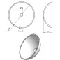 Sapho Beauty - Vasque à poser, diamètre 420 mm, verre clair 2501-18 Sapho Beauty - Vasque à poser, diamètre 420 mm, verre clair 2501-18