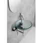 Sapho Beauty - Vasque à poser, diamètre 420 mm, verre clair 2501-18 Sapho Beauty - Vasque à poser, diamètre 420 mm, verre clair 2501-18
