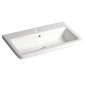 Sapho City - Lavabo 800x454 mm, avec trop-plein, trou pour robinet, blanc KE080 Sapho City - Lavabo 800x454 mm, avec trop-plein, trou pour robinet, blanc KE080