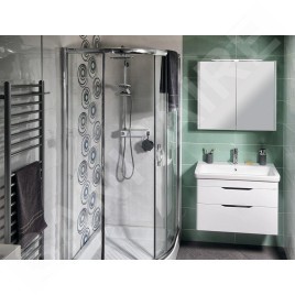 Sapho City - Lavabo 800x454 mm, avec trop-plein, trou pour robinet, blanc KE080