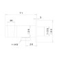 Sapho Douches - Sortie de douche, chrome SG301