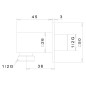 Sapho Douches - Sortie de douche, chrome SG302