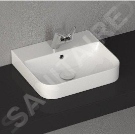 Sapho Isvea Sott Aqua - Lavabo à encastrer 480x420 mm, avec un trou pour robinet, blanc 10SQ50048