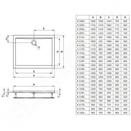Ideal Standard Ultra Light - Receveur de douche 1200x800 mm, blanc K518201