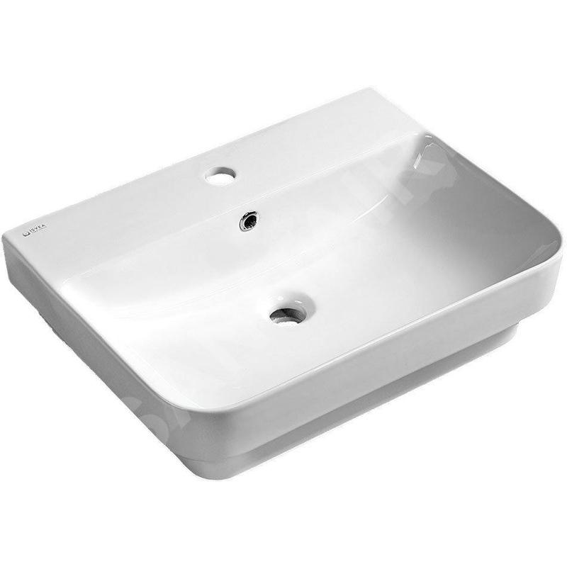 Sapho Isvea Sott Aqua - Lavabo 571x440 mm, avec trop-plein, avec trou pour robinetterie, blanc 10SQ50057 Sapho Isvea Sott Aqua - Lavabo 571x440 mm, avec trop-plein, avec trou pour robinetterie, blanc 10SQ50057