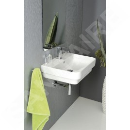 Sapho Isvea Sott Aqua - Lavabo 571x440 mm, avec trop-plein, avec trou pour robinetterie, blanc 10SQ50057