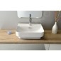 Sapho Isvea Sott Aqua - Lavabo 571x440 mm, avec trop-plein, avec trou pour robinetterie, blanc 10SQ50057 Sapho Isvea Sott Aqua - Lavabo 571x440 mm, avec trop-plein, avec trou pour robinetterie, blanc 10SQ50057
