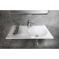Sapho Juno - Lavabo 800x150x470 mm, sans trop-plein, trou de robinetterie à gauche, blanc JU081 Sapho Juno - Lavabo 800x150x470 mm, sans trop-plein, trou de robinetterie à gauche, blanc JU081