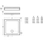 Ideal Standard Simplicity Stone - Receveur de douche 1010x1010 mm, blanc L504601