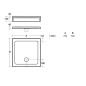 Ideal Standard Simplicity Stone - Receveur de douche 700x700 mm, blanc L504201