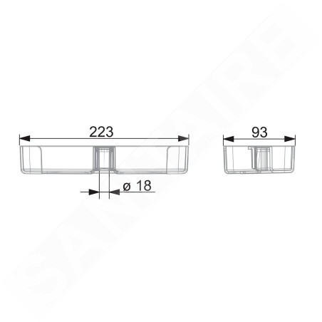 Hansa Basicjet - Porte-savon, transparent 44730100