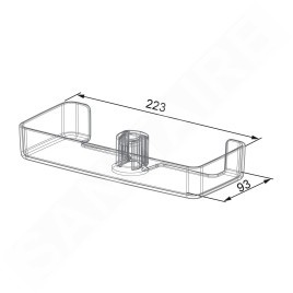 Hansa Basicjet - Porte-savon, transparent 44730100