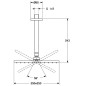 Hansa Viva - Douche de tête 250x250 mm, longueur du bec 240 mm, chrome 44270340