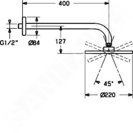 Hansa Rain - Douche de tête, diamètre 220 mm, chrome 04180100