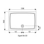 Ravak Galaxy - Receveur de douche Gigant LA, 1200x900 mm, AntiBac, blanc XA01G701210