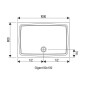 Ravak Galaxy - Receveur de douche Gigant LA, 1000x800 mm, AntiBac, blanc XA01A401210