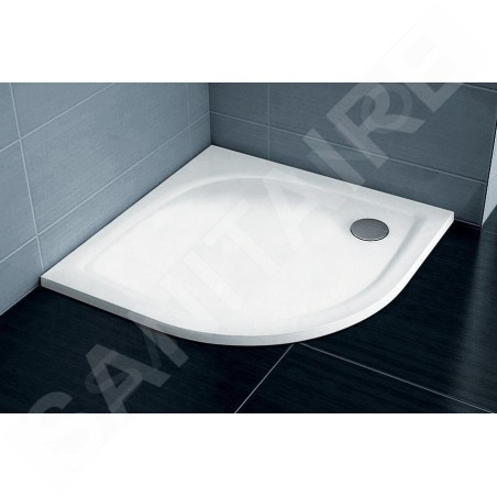 Ravak Galaxy Pro Flat - Receveur de douche quart de rond Elipso Pro-80 Flat, 800x800 mm, blanc XA234411010
