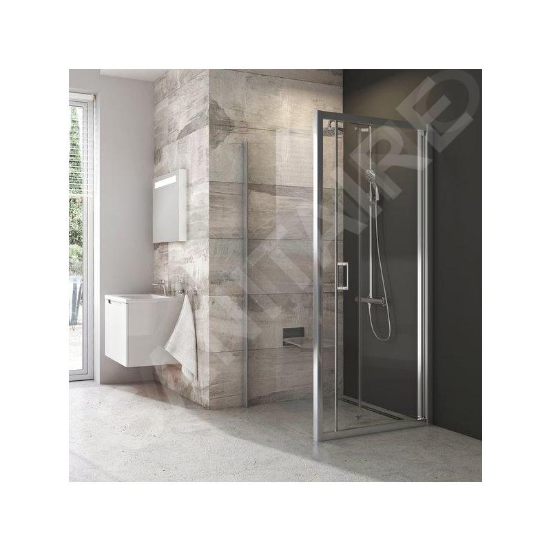 Ravak Blix - Paroi de douche BLPSZ-90, 880-900 mm, aluminium brillant/verre clair X93H70C00Z1