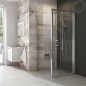 Ravak Blix - Paroi de douche BLPSZ-90, 880-900 mm, aluminium brillant/verre clair X93H70C00Z1