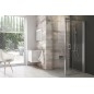 Ravak Blix - Paroi de douche BLPSZ-90, 880-900 mm, aluminium brillant/verre clair X93H70C00Z1