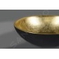 Sapho Murano - Vasque à poser 400x140 mm, noir/doré AL5318-77 Sapho Murano - Vasque à poser 400x140 mm, noir/doré AL5318-77