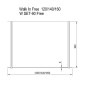 Ravak Walk-In - Paroi de douche à l'italienne Free 140, 1400x2000 mm, verre clair GW9FM0C00Z1 Ravak Walk-In - Paroi de douche à l'italienne Free 140, 1400x2000 mm, verre clair GW9FM0C00Z1