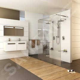Ravak Walk-In - Paroi de douche à l'italienne Free 140, 1400x2000 mm, verre clair GW9FM0C00Z1