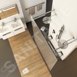 Ravak Walk-In - Paroi de douche à l'italienne Free 140, 1400x2000 mm, verre clair GW9FM0C00Z1