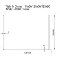 Ravak Walk-In - Cabine de douche d'angle Walk-in Corner 120/90, 1200x900 mm, aluminium brillant/verre transparent GW1CG7C00Z1