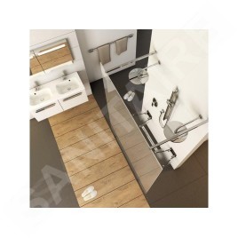 Ravak Walk-In - Upright W SET-100 Free, chrome GWD01000A097