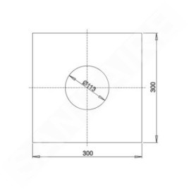 Ravak Accessoires - Imperméabilisation autocollante des gouttières 300x300 mm X01572