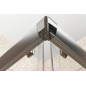 Ravak Blix - Cabine de douche en quatre parties BLRV2-80, 780-800 mm, blanc/verre Grape 1LV40100ZG
