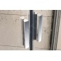 Ravak Blix - Cabine de douche 4 éléments BLRV2-80, 780-800 mm, satin/verre clair 1LV40U00Z1