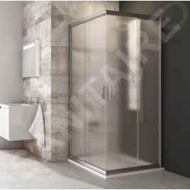 Ravak Blix - Cabine de douche 4 éléments BLRV2-80, 780-800 mm, satiné/verre Grape 1LV40U00ZG
