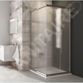 Ravak Blix - Cabine de douche en quatre parties BLRV2-80, 780-800 mm, aluminium brillant/verre Grape 1LV40C00ZG