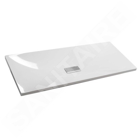 Sapho Tonga - Lavabo 1210x500 mm, marbre coulé, blanc TG121