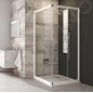 Ravak Blix - Cabine de douche en quatre parties, 880-900 mm, blanc/verre clair 1LV70100Z1