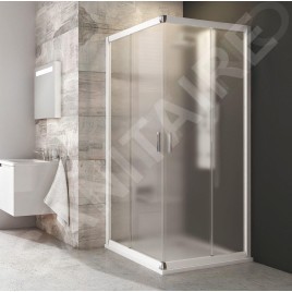 Ravak Blix - Cabine de douche 4 éléments, 880-900 mm, blanc/verre Grape 1LV70100ZG