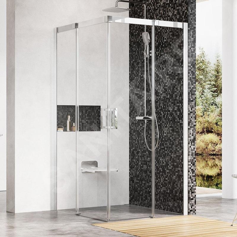 Ravak Matrix - Cabine de douche en quatre parties MSRV4-90/90, 885-905 mm, aluminium brillant/verre clair 1WV77C00Z1 Ravak Matrix - Cabine de douche en quatre parties MSRV4-90/90, 885-905 mm, aluminium brillant/verre clair 1WV77C00Z1