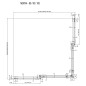 Ravak Matrix - Cabine de douche en quatre parties MSRV4-90/90, 885-905 mm, aluminium brillant/verre clair 1WV77C00Z1 Ravak Matrix - Cabine de douche en quatre parties MSRV4-90/90, 885-905 mm, aluminium brillant/verre clair 1WV77C00Z1