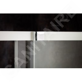 Ravak Matrix - Cabine de douche en quatre parties MSRV4-100/100, 985-1005 mm, blanc/verre clair 1WVAA100Z1