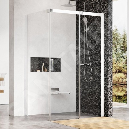 Ravak Matrix - Cabine de douche en trois parties MSDPS-100/100 R, 985-1005 mm, blanc/verre clair 0WPAA100Z1