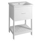 Aqualine Céramique - Lavabo Sava, 550x460x165 mm, avec trop-plein, blanc 2055 Aqualine Céramique - Lavabo Sava, 550x460x165 mm, avec trop-plein, blanc 2055