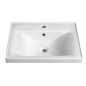 Aqualine Céramique - Lavabo Sava, 550x460x165 mm, avec trop-plein, blanc 2055 Aqualine Céramique - Lavabo Sava, 550x460x165 mm, avec trop-plein, blanc 2055