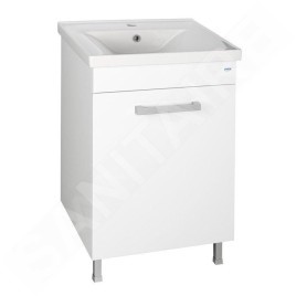 Aqualine Céramique - Lavabo Sava, 550x460x165 mm, avec trop-plein, blanc 2055