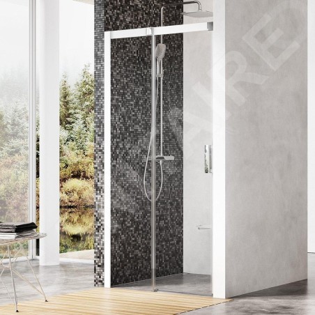 Ravak Matrix - Porte de douche en deux parties MSD2-110 L, 1075-1115 mm, blanc/verre clair 0WLD0100Z1