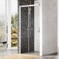 Ravak Matrix - Porte de douche en deux parties MSD2-120 L, 1175-1215 mm, satiné/verre clair 0WLG0U00Z1