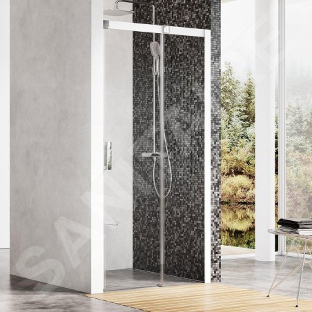 Ravak Matrix - Porte de douche en deux parties MSD2-120 R, 1175-1215 mm, blanc/verre clair 0WPG0100Z1